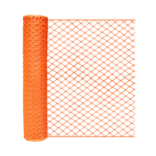 Presco Safety Barrier Fence, 4' x 100' Roll, Diamond, Orange
