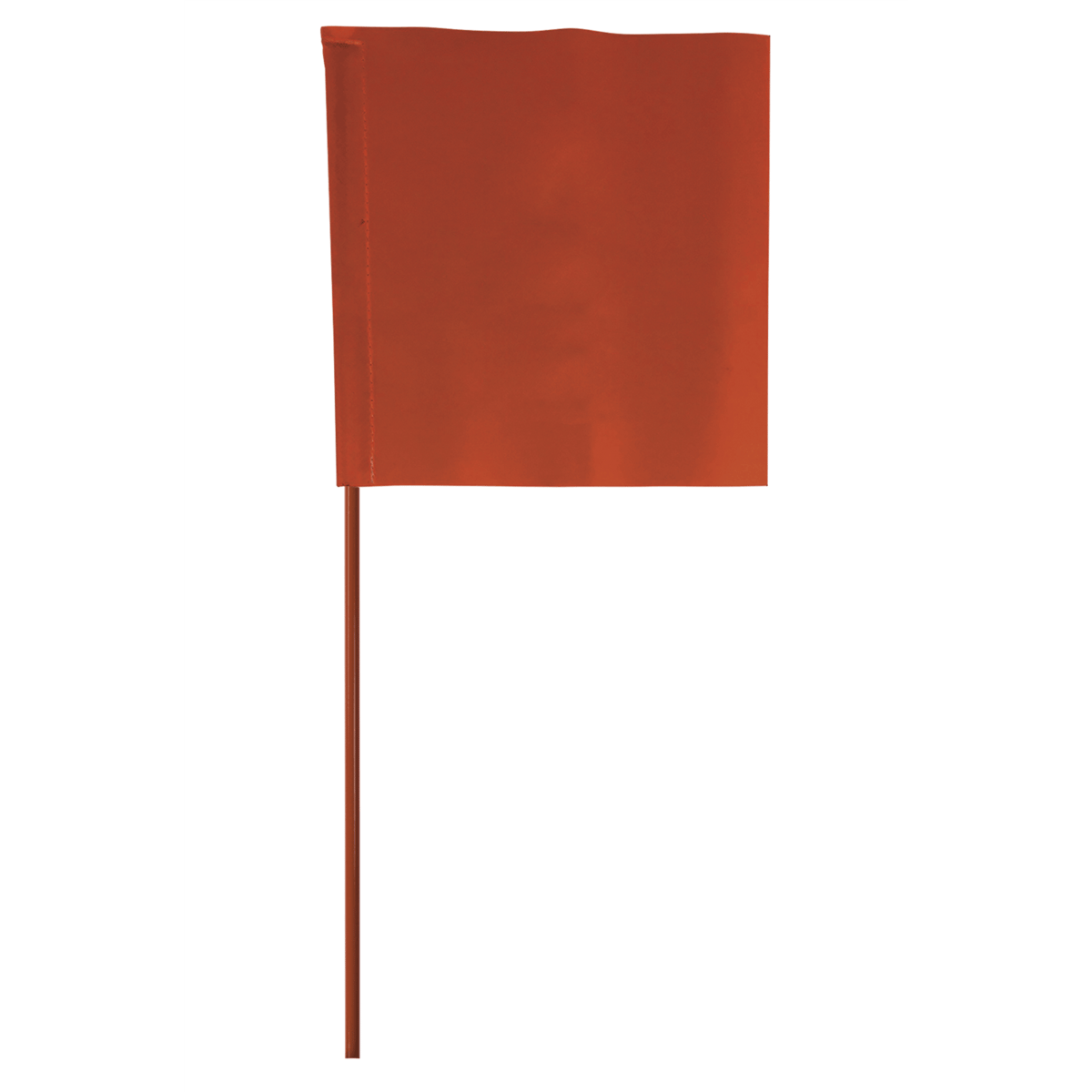 Rhino Super Flag, 10" x 10" Square, Red, 5' Staff