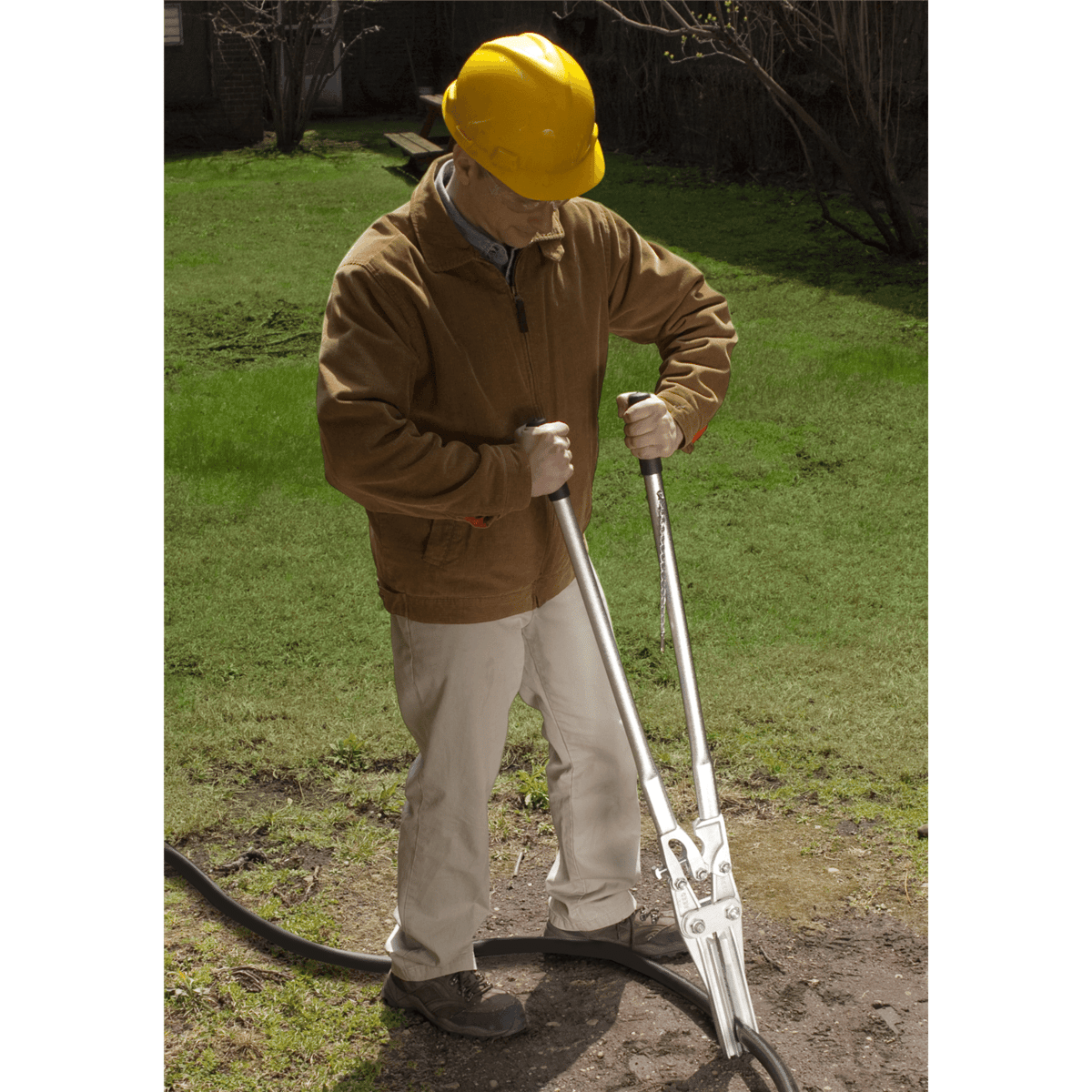 Reed Standing Shut-Off Tool w/ Cast Jaws
