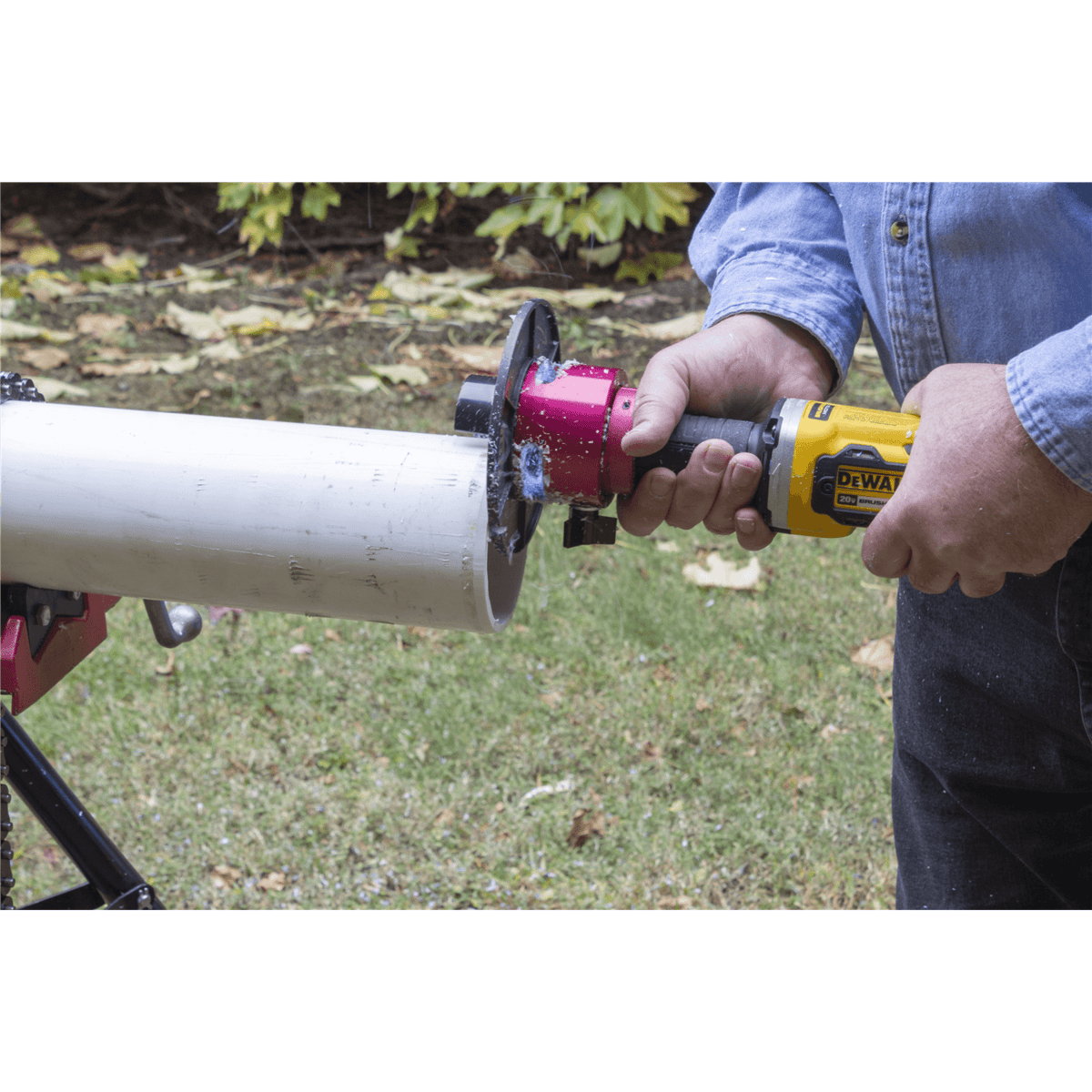 Reed Plastic Pipe Beveler Dewalt Kit w/ Battery & Charger