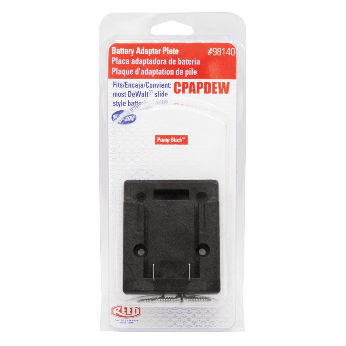 Reed Pump Stick, DeWalt Battery Adapter Plate