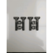 T Bolts & Nuts, Low Alloy Steel, 3/4 x 3-1/2"