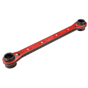 Reed Thru Bolt Ratchet Wrench, 4 Sockets, Sealed Edges