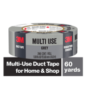 3M™ Multi-Use Duct Tape 2960-A, Grey, 1.88 in x 60 yd Roll