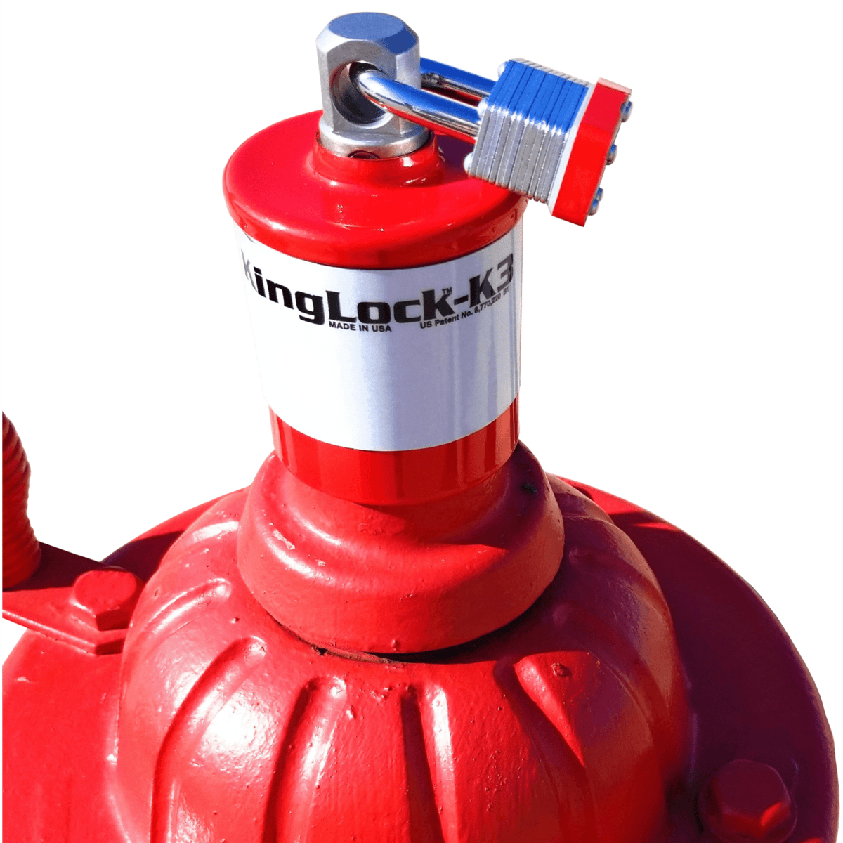 RoDon Corporation K3 Fire Hydrant Security Lock with Reflective Decal