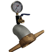 ZDe-Chlorinator NEMA-500 Elbow Pitot w/ PSI/GPM Gauge for NEMA-100