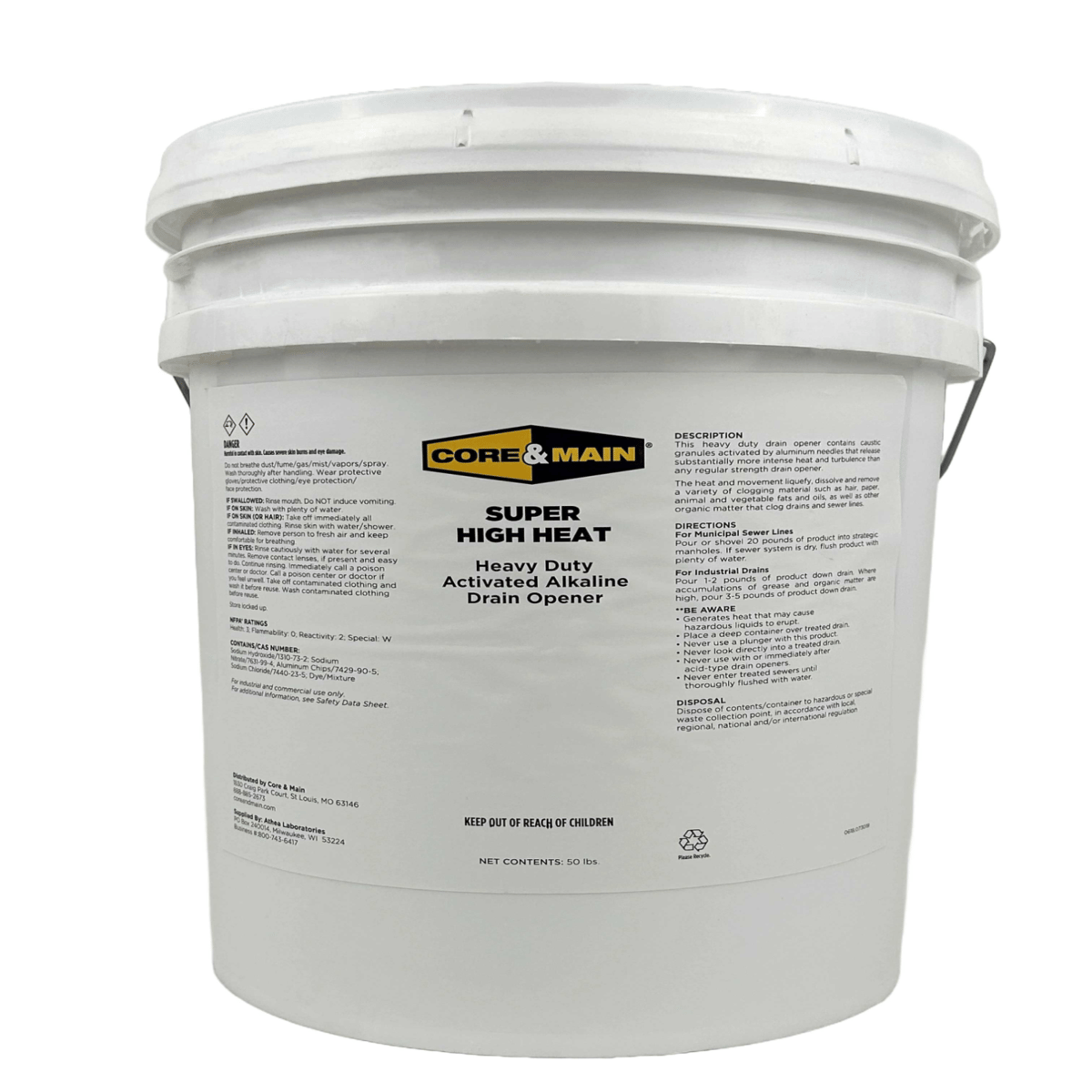 Core & Main Super High Heat, 50 lb Pail