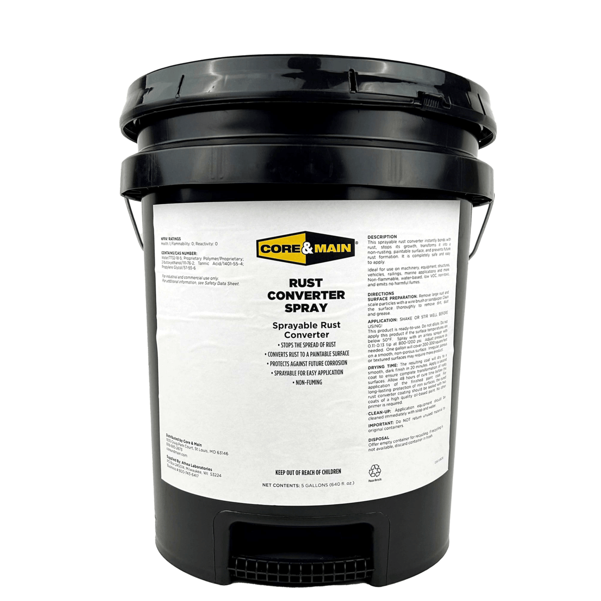 Core & Main Rust Converter, 5 Gallon Pail