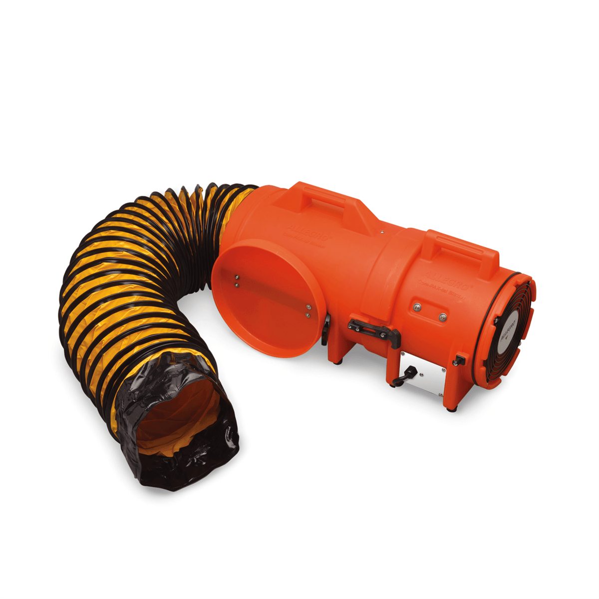 Allegro 8" COM-PAX-IAL Plastic Blower 12 VDC 1/4 HP 25' Duct Hose