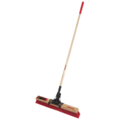 Razor-Back 24" Multi-Surface Push Broom, w/ Wood Handle
