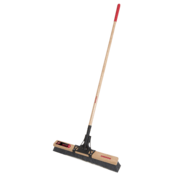 Razor-Back 24" Smooth Surface Push Broom, w/ Wood Handle