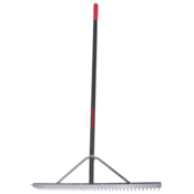 Razor-Back 36" Aluminum Landscape Rake, w/ Aluminum Handle and End Grip
