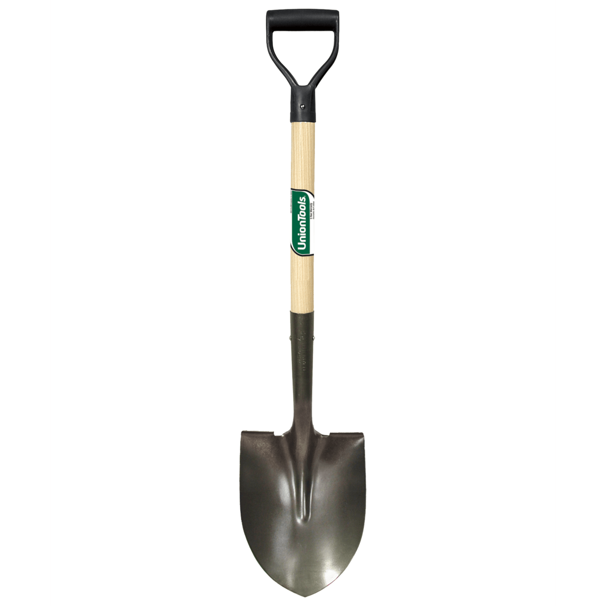 Uniontools Round Point Shovel w/ Poly D-Grip and 28" Harwood Handle