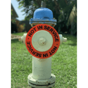 Assured Flow Sales “Not in Service” Rings for 4-1/2" Outlet, Pack of 5