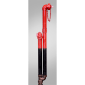 Kupferle MainGuard #77 Post Flushing Hydrant with Vertical Inlet, Standard 3' Depth of Bury