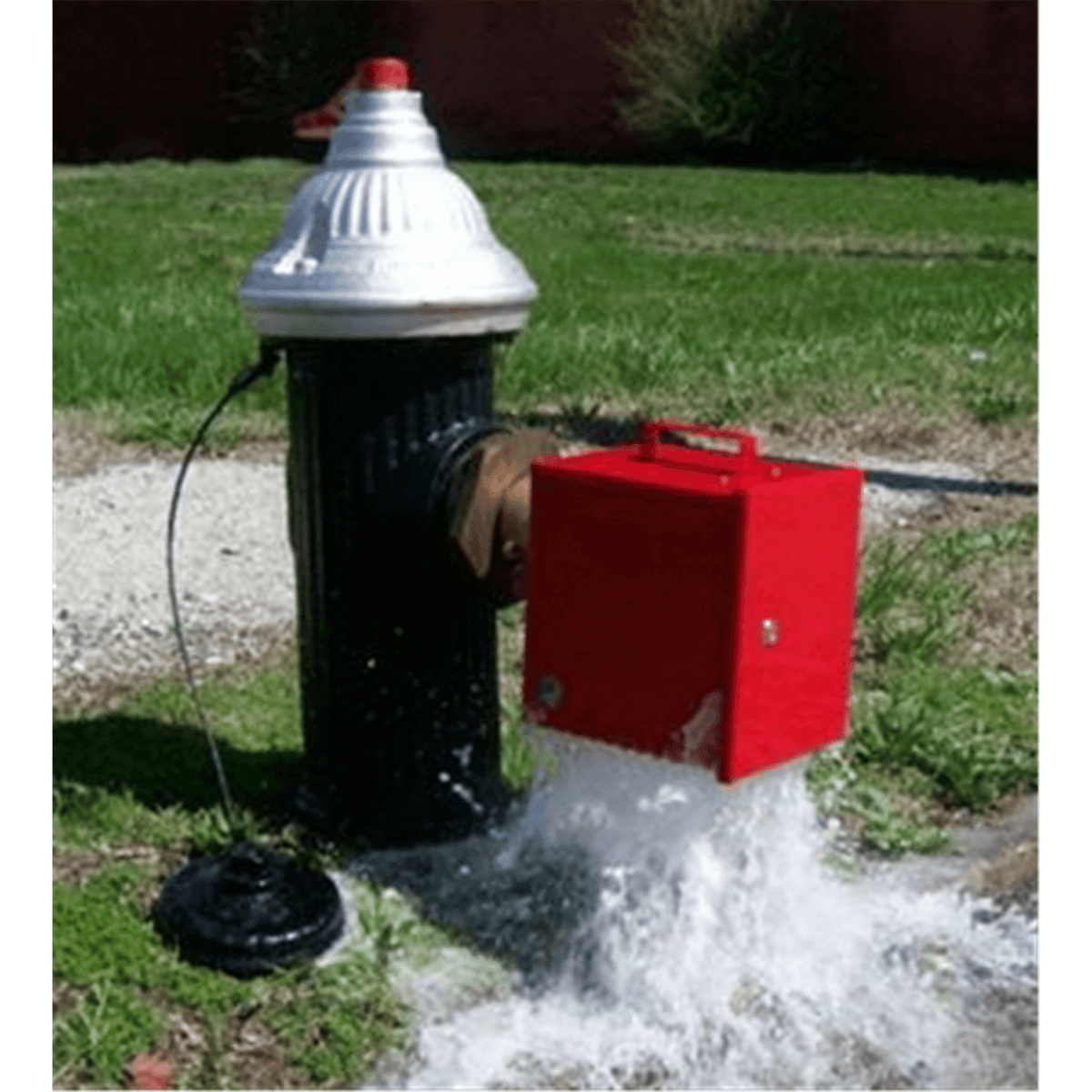 Kupferle Eclipse #9700 Portable Automatic Flushing Station, 2" Valve, Red