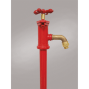 Kupferle Trulfo #TF100-B Yard Hydrant, 1" MNPT Outlet, Standard Depth of Bury 3', Vertical Inlet