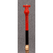 Kupferle Truflo #TF200 2" Post Flushing Hydrant, Standard Depth of Bury 3', Vertical Inlet