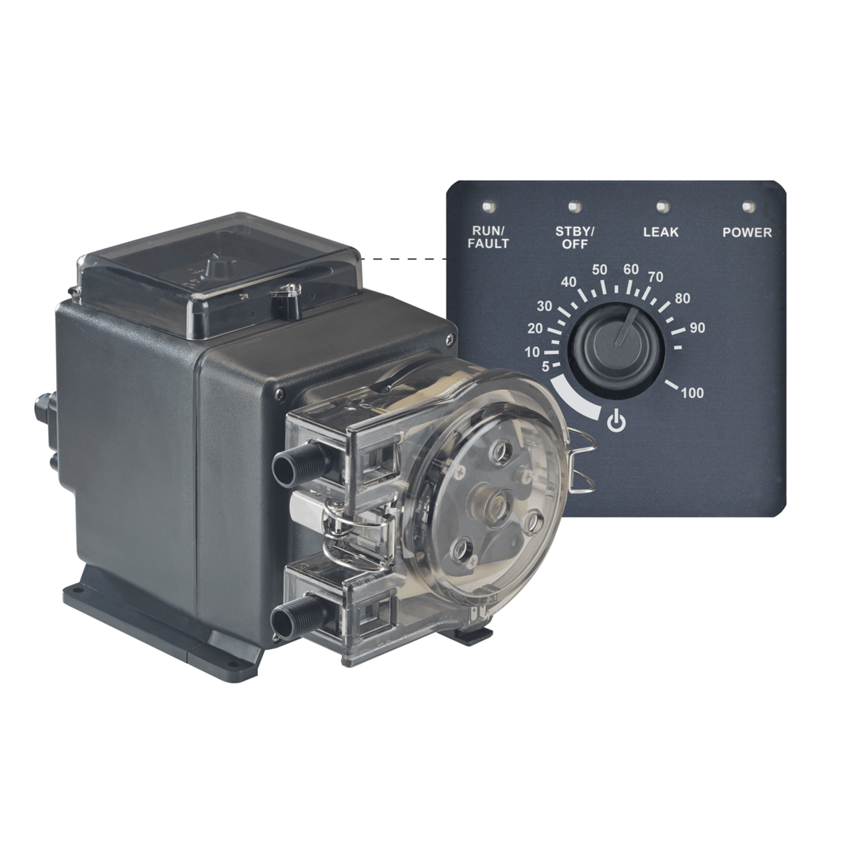 Stenner S-Variable Series Peristaltic Pump, 40 GPD, 100 PSI, 3/8" Tubing, S3V07AA301N