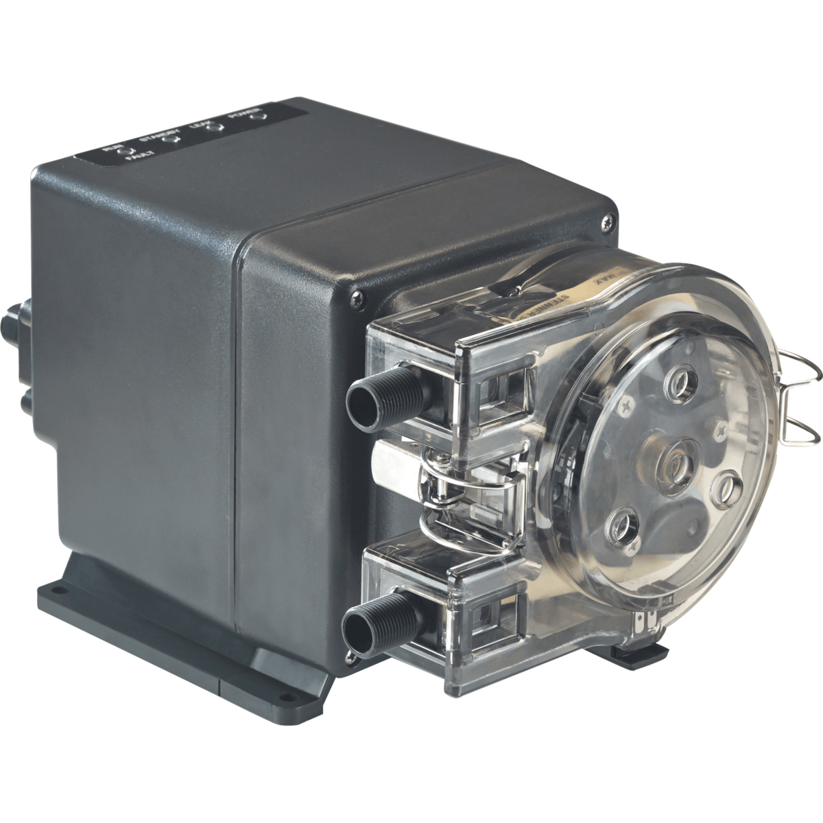 Stenner S-Fixed Series Peristaltic Pump, 60 GPD, 100 PSI, 3/8" Tubing, Tantalum / FKM, S4F7XAA3011