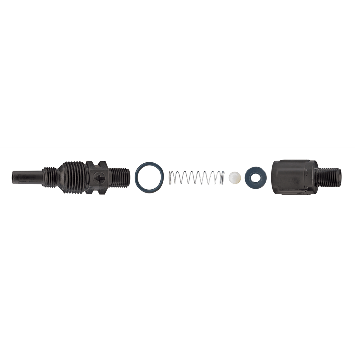 3/8" Injection Fitting w/ Tantalum Ball Check Valve for Stenner S-40 Pumps, BC038-1