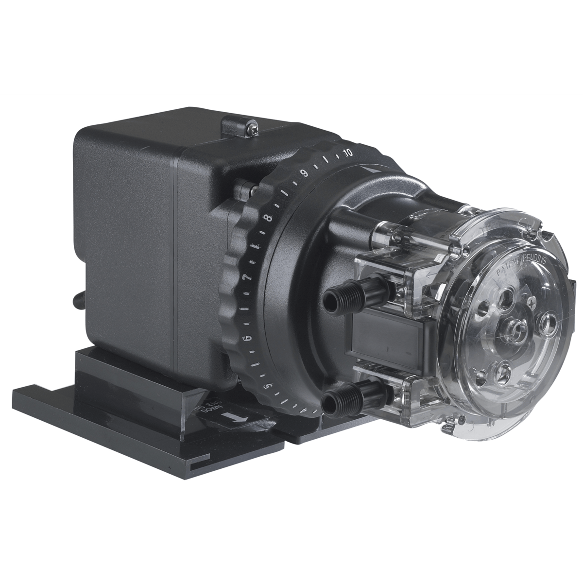 Stenner Classic Series Peristaltic Pump, Adj Rate, 3 GPD, 100 PSI, 1/4" Tubing, 45MJH1A1STAA