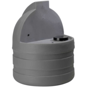 Stenner STS Chemical Solution Tanks, 15 Gallon, Opaque Gray, Polyethylene