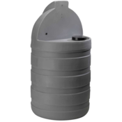 Stenner STS Chemical Solution Tanks, 30 Gallon, Opaque Gray, Polyethylene