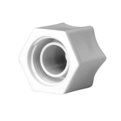 Connecting Nut 3/8", w/Plastic Grippers