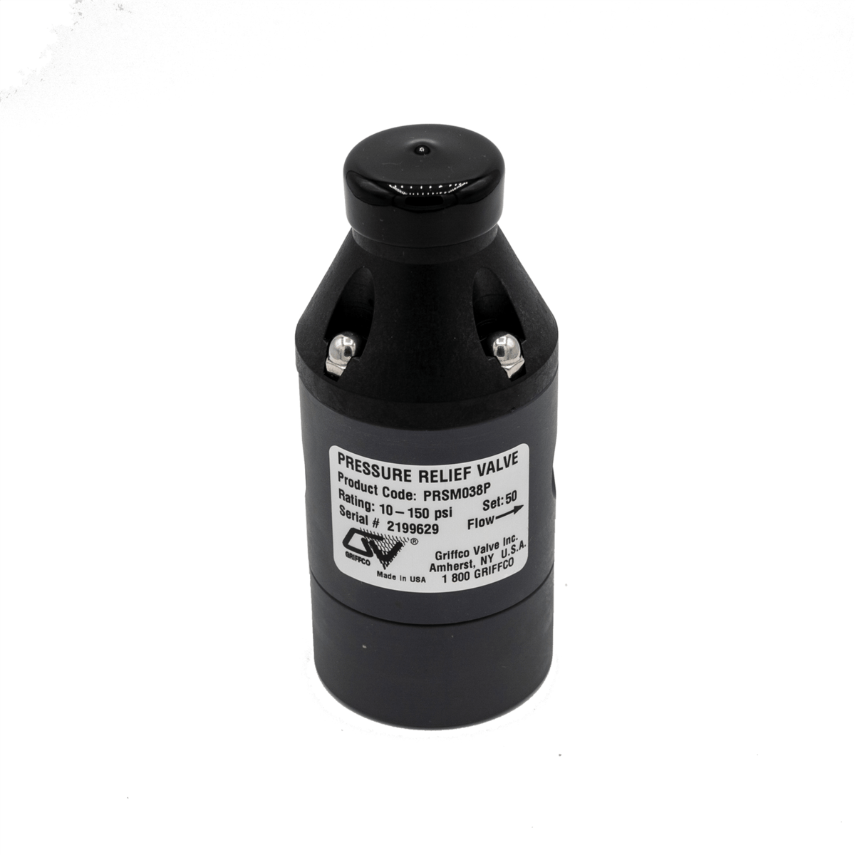 Griffco Pressure Relief Valves PRG100-PU 1" PVC 10 to 150 PSI w/ Union Socket Connection