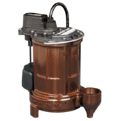 Liberty Pumps® 257, 1/3 hp, SubmersibleSump Pump, Cast iron, VMF, 115V, 10' cord.