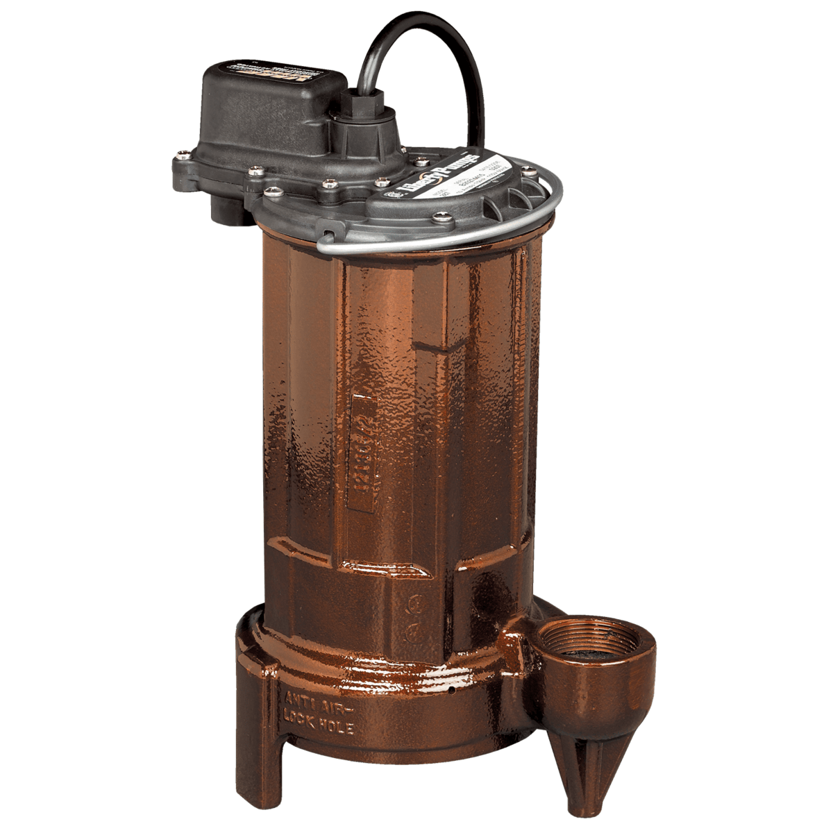 Liberty Pumps® 280, 1/2 hp, Submersible Effluent Sump Pump, Cast iron, manual, 115V