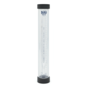 Koflo 2000ML Calibration Column,Fixed Cap, 32 GPH, 1" NPT(F), 24" Ht, 10 ML / 0.25 gal, 2000 ML