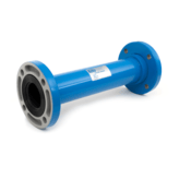 Koflo 1" Static Mixer, PVC, (4) Fixed Mixing Elements, Flanged Ends, Blue, 7" L,1-80-4-4-9