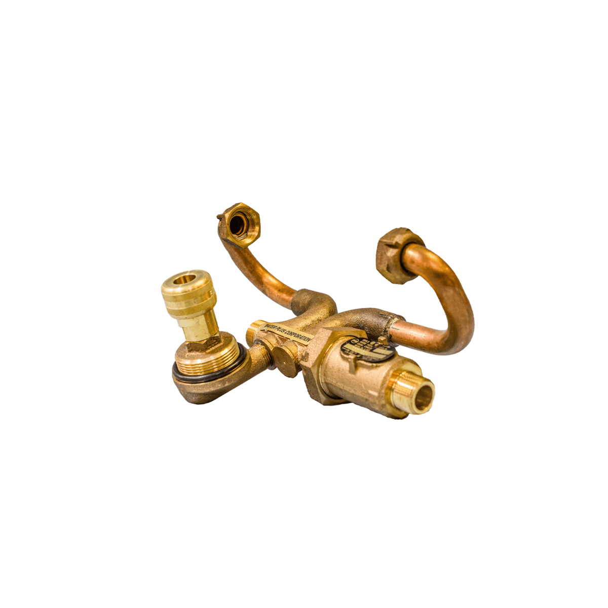 Water Plus Corp Below Grade Resetter Sampling Station, 1/2" Meter, Brass, Plug Type, Quick Connect