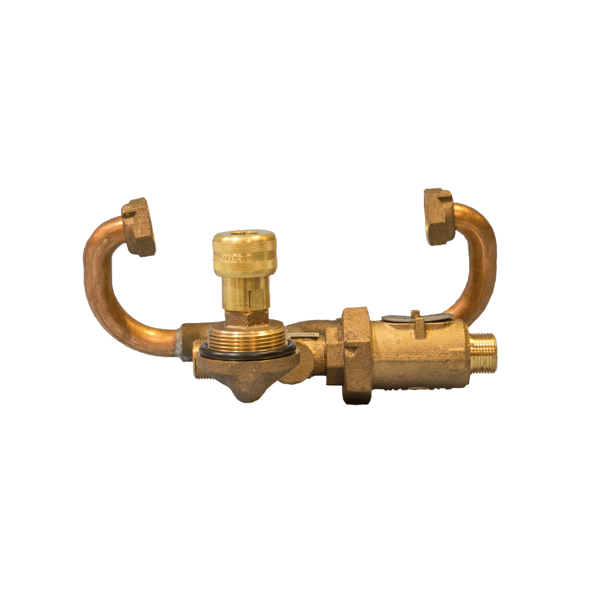 Water Plus Corp Below Grade Resetter Sampling Station, 1/2" Meter, Brass, Plug Type, Quick Connect