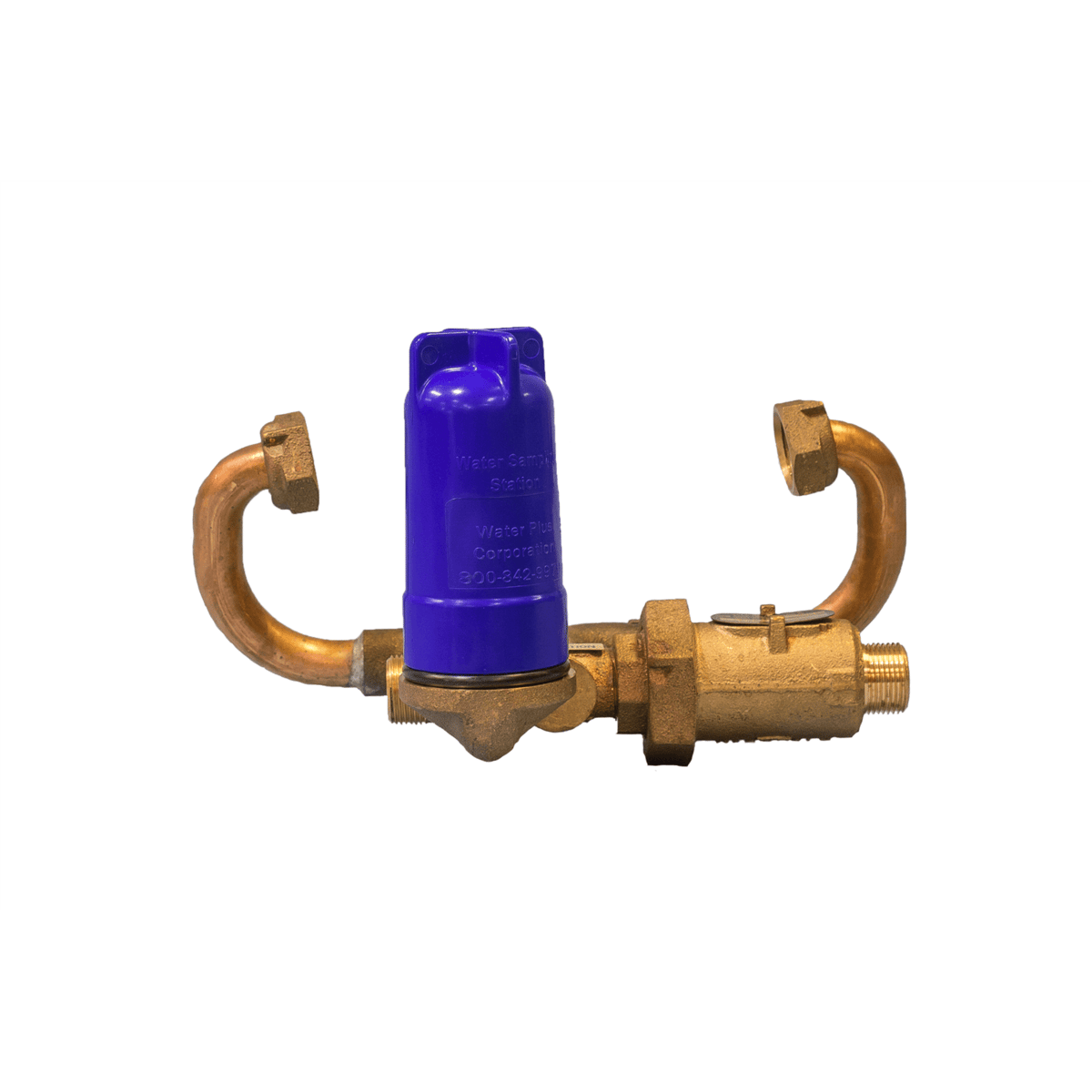 Water Plus Corp Below Grade Resetter Sampling Station, 1/2" Meter, Brass, Plug Type, Quick Connect