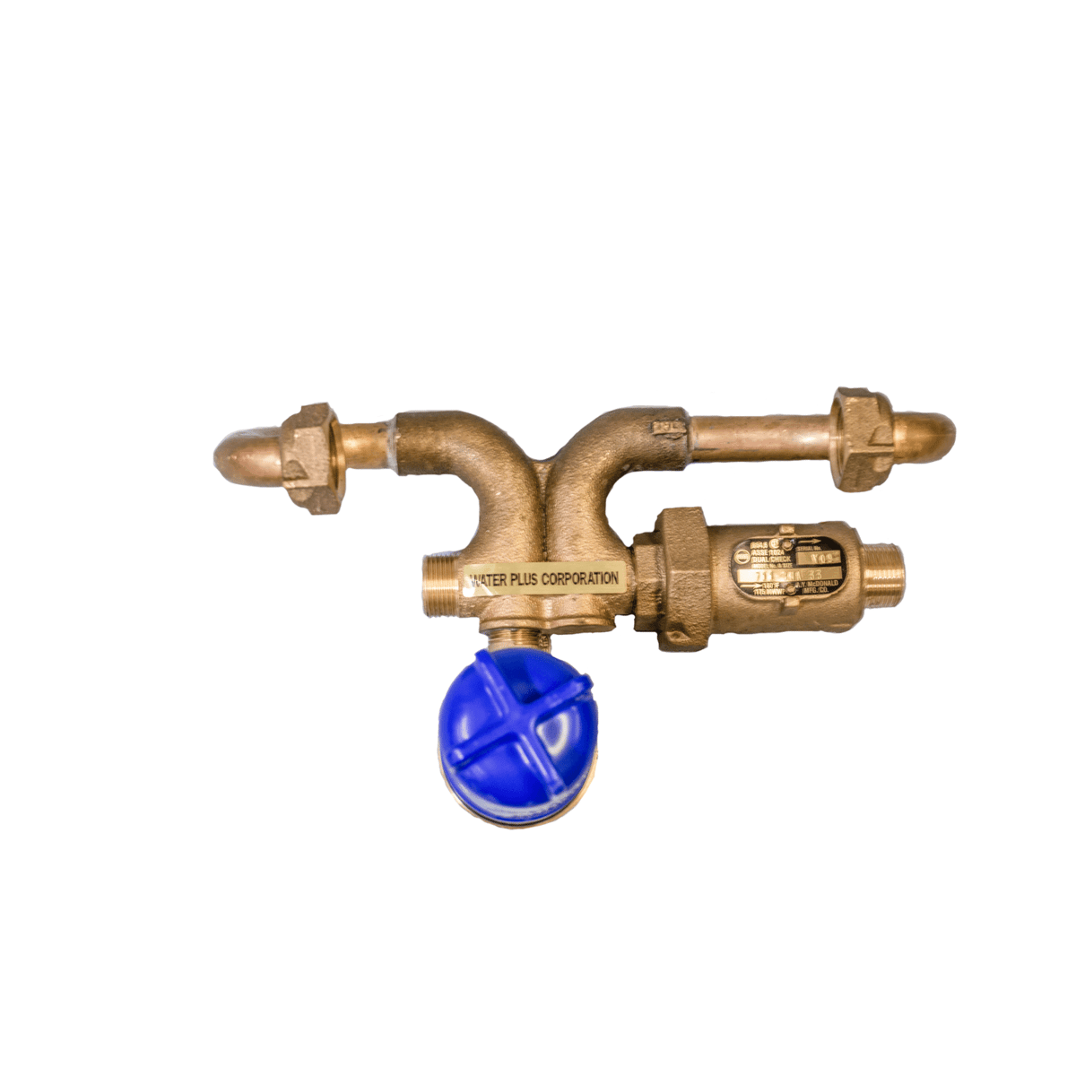 Water Plus Corp Below Grade Resetter Sampling Station, 1/2" Meter, Brass, Plug Type, Quick Connect