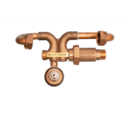 Water Plus Corp Below Grade Resetter Sampling Station, 5/8x3/4" Meter, SS, Screw, Quick Connect