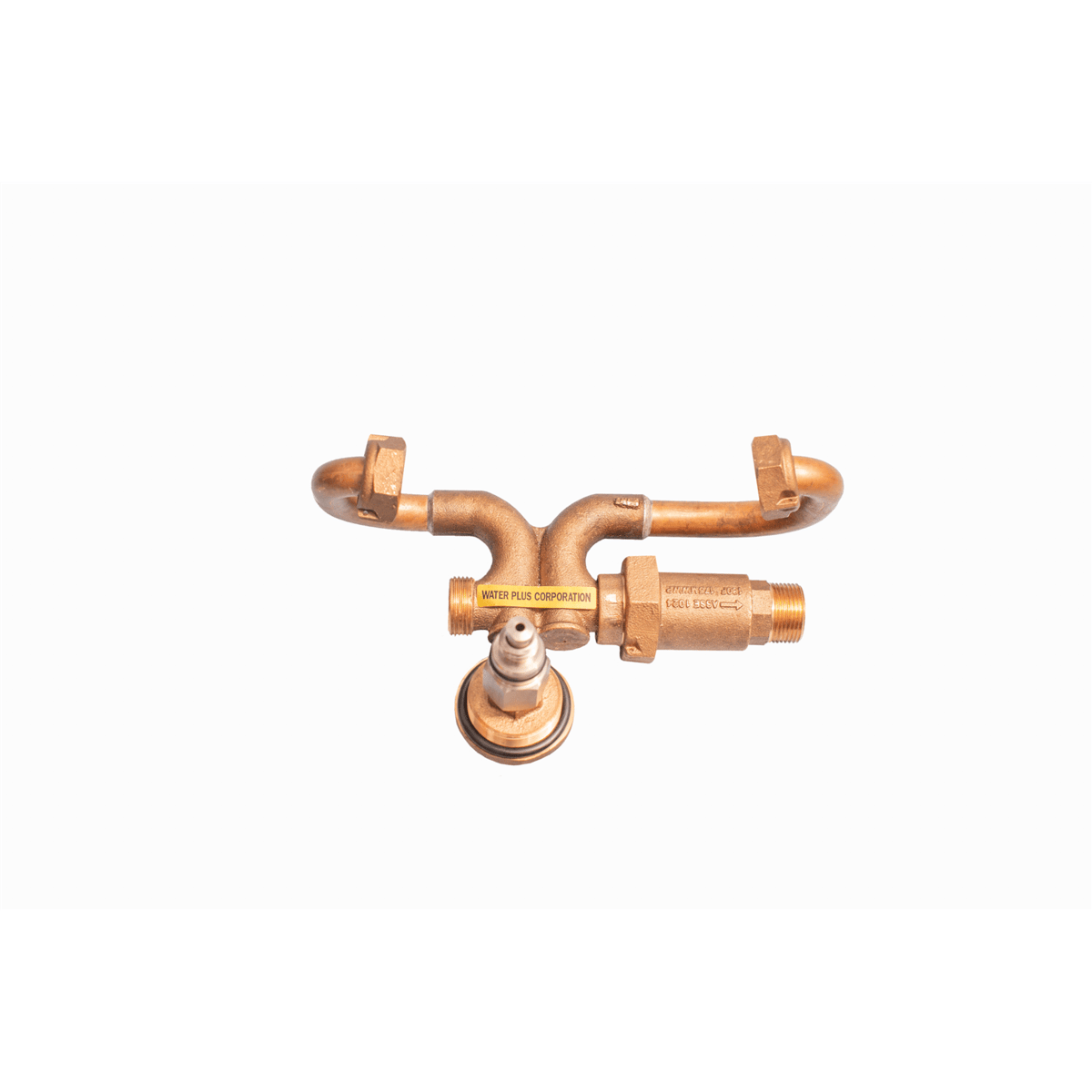 Water Plus Corp Below Grade Resetter Sampling Station, 5/8x3/4" Meter, SS, Screw, Quick Connect