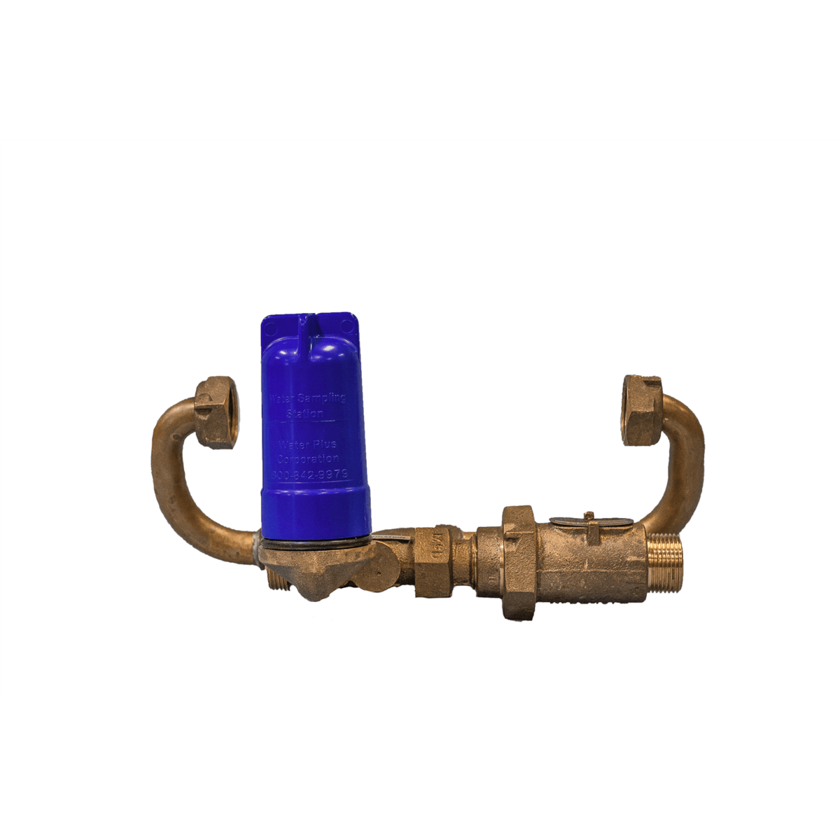 Water Plus Corp Below Grade Resetter Sampling Station, 3/4" Meter, Brass, Plug Type, Quick Connect