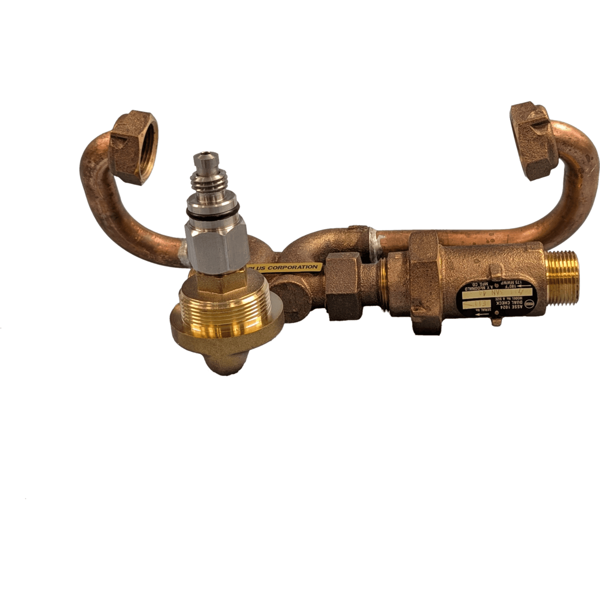 Water Plus Corp Below Grade Resetter Sampling Station, 3/4" Meter, SS, Screw Type, Quick Connect