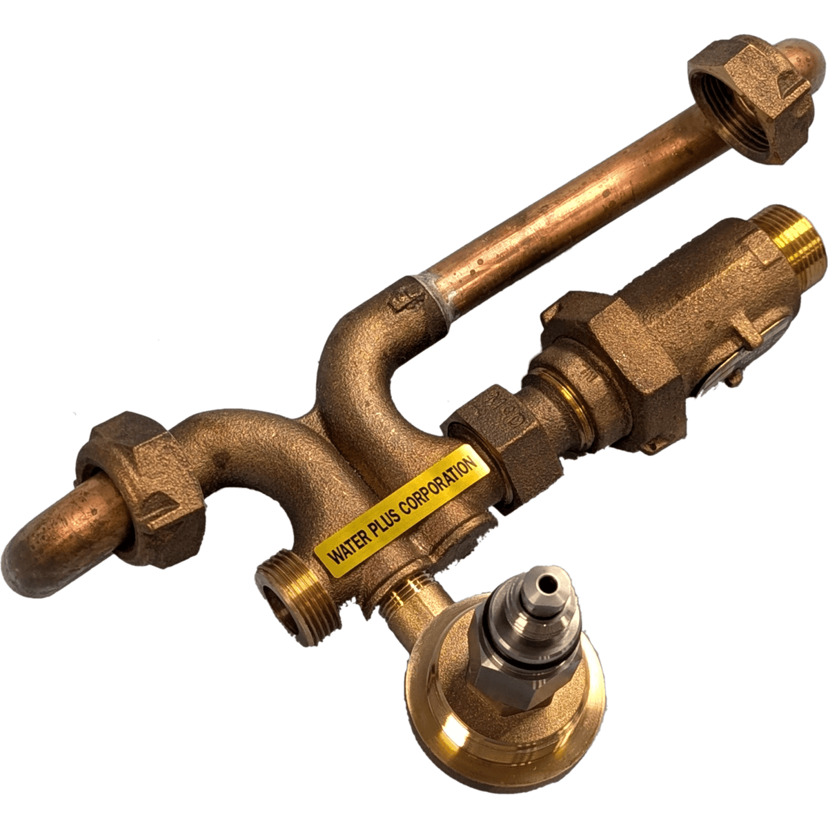 Water Plus Corp Below Grade Resetter Sampling Station, 3/4" Meter, SS, Screw Type, Quick Connect