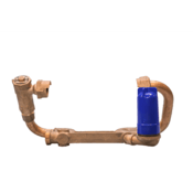 Water Plus Corp Below Grade Resetter Sampling Station, 1" Meter, Brass, Plug Type, Quick Connect