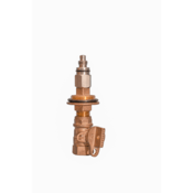 Water Plus Corp Above/Below Grade Vertical Mount Sampling Station w/ Curb Stop, SS, Screw, QC