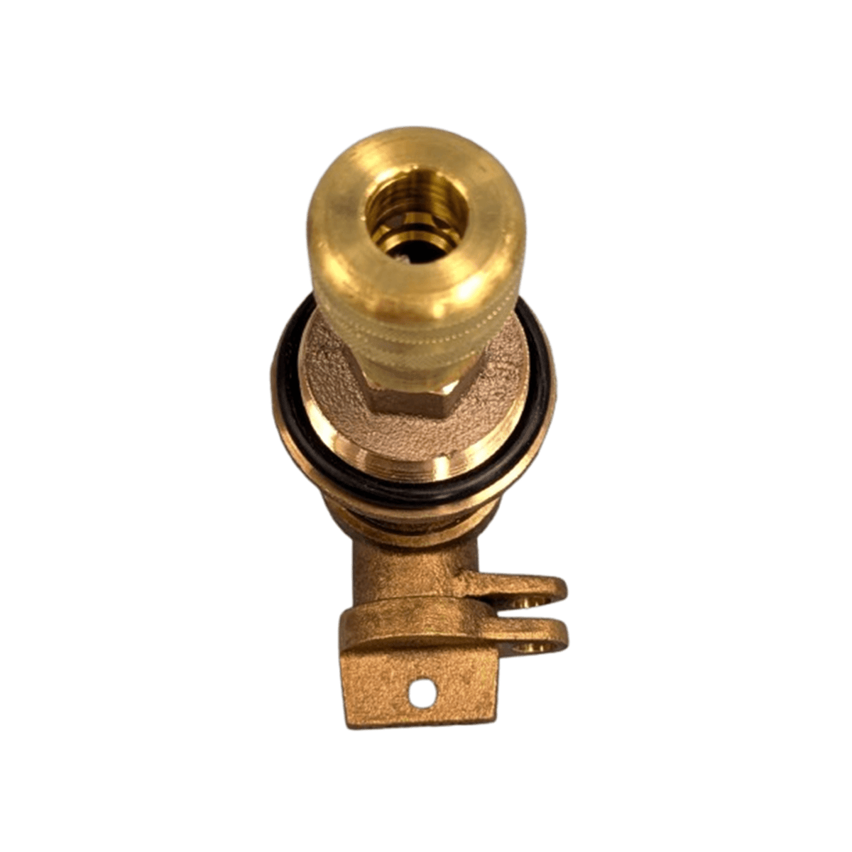 Water Plus Corp Above/Below Grade Vertical Sampling Station w/Curb Stop & Backflow, Brass, Plug, QC