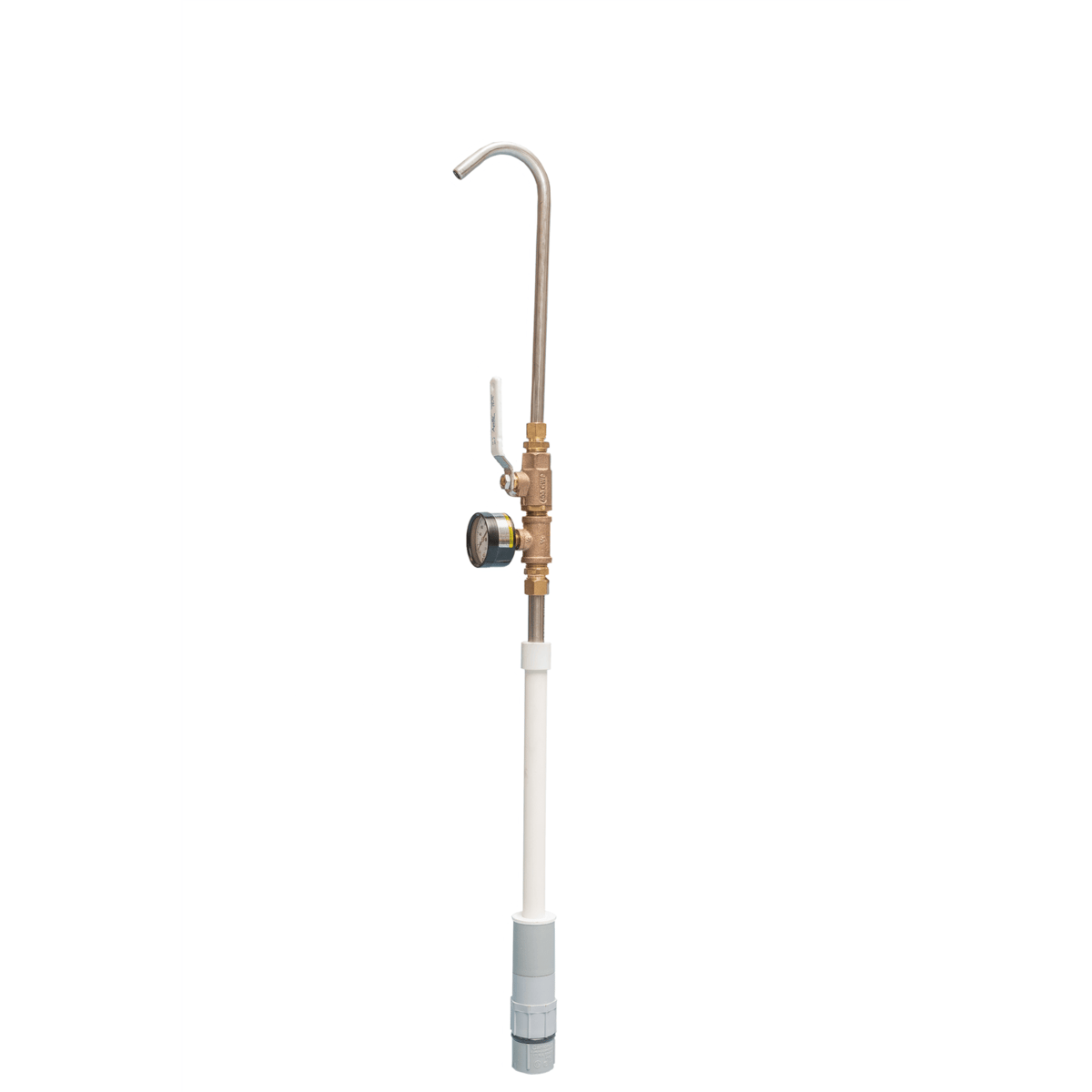 Water Plus Corp Sampling Rod, Fits Below Grade Sampling Stations w/ Brass, Push Type, Quick Connect