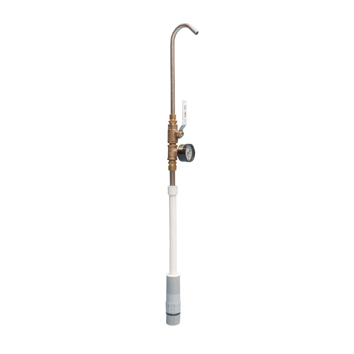 Water Plus Corp Sampling Rod, Fits Below Grade Sampling Stations w/ Brass, Push Type, Quick Connect