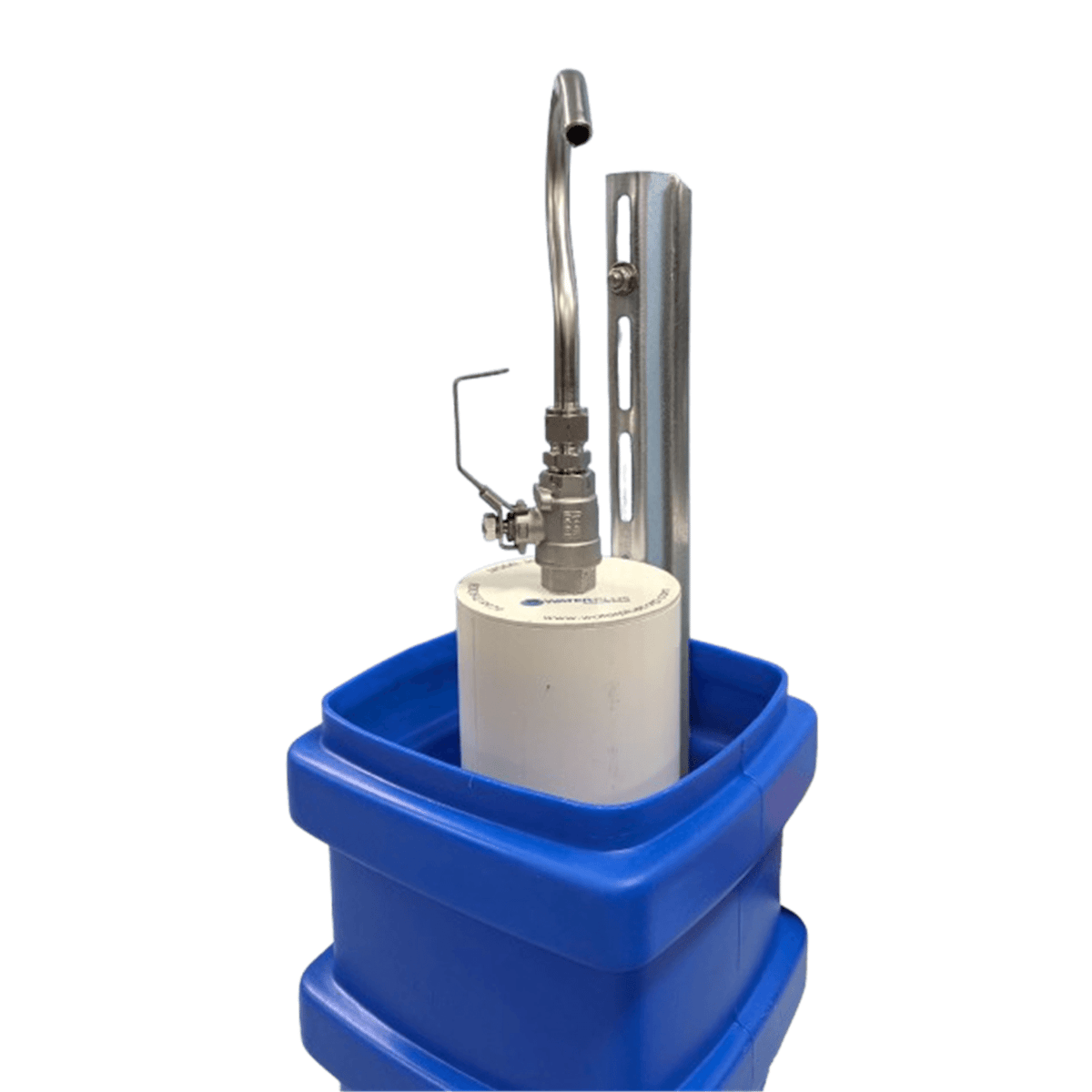 Water Plus Corp Above Grade Sampling Station, SS, Blue, Warm Climate