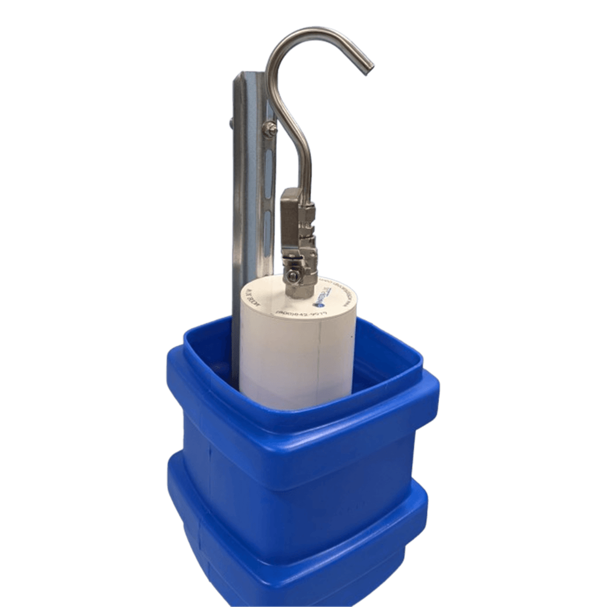 Water Plus Corp Above Grade Sampling Station, SS, Blue, Warm Climate